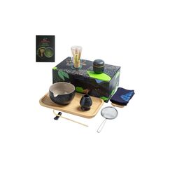 Teanagoo Matcha-Set,10teilig mit Ausgiesschale