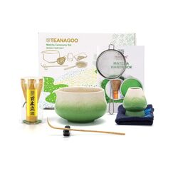 Teanagoo Matcha-Set, 7teilig mit Ausgiesschale