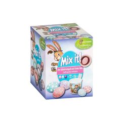 Brauns-Heitmann B&H Eiermalfarben Mix it Pastell 3 Eierfarben, Becher, Reis, Schablone