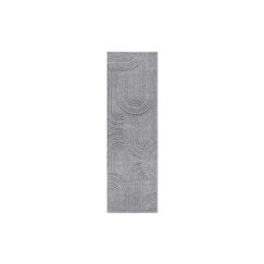 Elle Decoration Teppich Chappe 100% Polyester, 80 x 240 cm, Light Grey