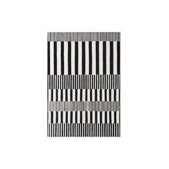 Elle Decoration Teppich Pulse 100% Wool, 160 x 230 cm, Black/White