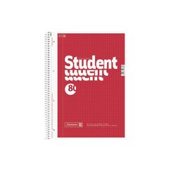 Brunnen Collegeblock 70g/qm, A4+, 80 Seiten, kariert, rot