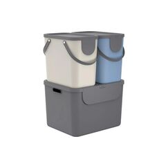 Rotho Set Recyclingbehälter 3 tlg. ALBULA 105L (2x25L und 1x55L)