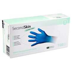 SecondSkin Einweghandschuh Nitril Comfort S, Blau, 100 Stück
