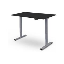 Contini Tisch höhenverstellbar schwarz Tischplatte 1.8x 0.8 m, Gestell grau