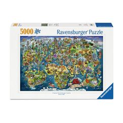 Ravensburger Weltkarte mit Sehenswürdigkeiten