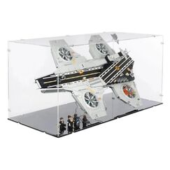 iDisplayit Acryl-Display & 2in1 Ständer LEGO 76354 Mit schwarzem Boden