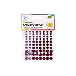 Folia Schmucksteine Sparkling Red selbstklebend 80 Stück
