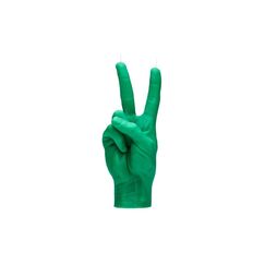 Candle Hand Victory Grün,20x7x8 cm,Brenndauer ca.2h