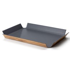Continenta Tablett rutschfest grau, 45x34 cm