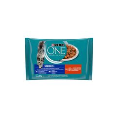 Purina One Nassfutter Senior 7+ Gelée Huhn 4x85g