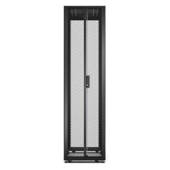APC Easy Rack 600mm/48HE/1000mm mit Dach, Seitenwand, Rollen, Füßen und 4 Halterungen, ohne Boden, schwarz