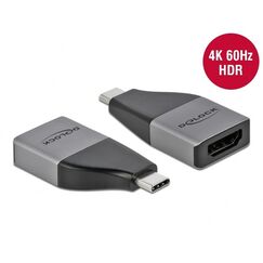 DeLOCK USB Type-C Adapter zu HDMI (DP Alt Mode) 4K 60 Hz + HDR – kompaktes Design