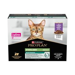 Purina Proplan Nassfutter Adult Steril. Sauce Ente, 10x85g