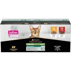 Purina Proplan Nassfutter Adult Sterilised 40x85g Sauce, Rind&Huhn