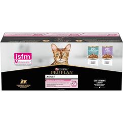 Purina Proplan Nassfutter Adult Delicate 40x85g Sauce, Hochseefisch&Truthahn
