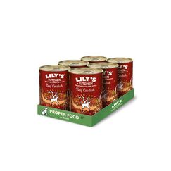 Lily's Kitchen Lilys Kitchen Nassfutter für Hunde Rindsgulasch, 6x 400g