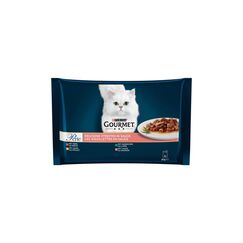Purina Gourmet Perle Lachs, Rind, Huhn, Kaninchen 4x85g