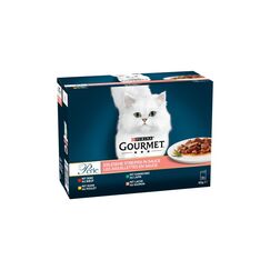 Purina Gourmet Perle Erlesene Streifen 12x85g in Sauce (Rind, Huhn, Kaninchen & Lachs)