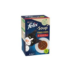Felix Soup Original Fleisch Rind, Huhn & Lamm, 6x48g