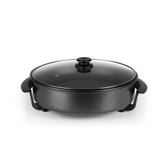 GOURMETmaxx Pizza Party Pfannen 1500W, 5L Fassvermögen, Antihaft