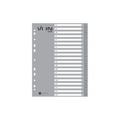 VON Register A-Z, A4, PP grau