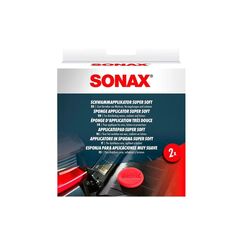 Sonax SchwammApplikator Super Soft Pack à 2 Stk. rot