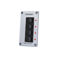 Votronic 1288 Schalter-Panel 4 S 12, 24 8A EIN, Aus mit LED Control