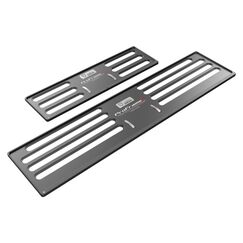 ProFrame 2, Nummernrahmen Set,Aluminium Dark Knight Black 30 x 8 cm / 50 x 11 cm