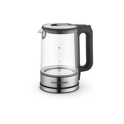 GOURMETmaxx Glas Wasserkocher LED 1.7l 2200W, 1.7 Liter, Edelstahl