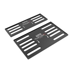 ProFrame 2, Nummernrahmen Set,Aluminium Dark Knight Black, 30 x 8 cm / 30 x 16 cm