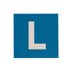 Topline L-Schild vollmagnetisch, aus Gummi, 16 x 16 cm