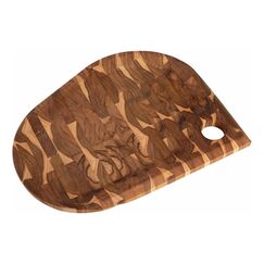 Tramontina FOLIUM Stirnholz Servierbrett Teakholz FSC, 40 x 30 x 2,5 cm