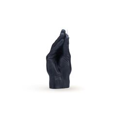 Candle Hand Italian Gestik Schwarz,18x8x8cm,Brenndauer ca.2h