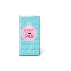 Paper + Design Paper+Design Taschentuch Keep calm 21.5x22cm, 10 Stück. 4-lagig FSC