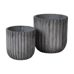 BC Fiber Übertopf Charcoal, Fiberclay