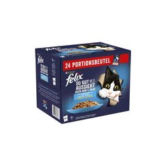 Felix Nassfutter So gut wie es aussieht Lachs/Scholle/Kabeljau/Thunfisch, 24x85g
