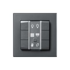 Homematic IP Wired Wandtaster 6-fach anthrazit