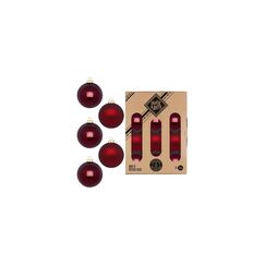 H&J Weihnachtskugel Smooth Port, 12 Stück Glas, D: 8 cm