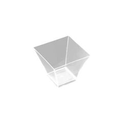 Webstar Mini-Schale Pagoda 25 Stk PS, transparent, 90 ml, 62 x 62 mm