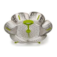 Joseph Joseph Bloom Steel Steamkorb faltbar Edelstahl/Kunststoff, D:16cm, H:10cm,