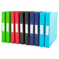 Rapesco Germ-Savvy antibakteriell Ordner A4 2-Ring,35mm Kapa.,Farben assortiert,10 Stk.