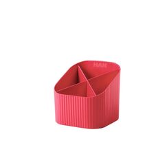 HAN, Stiftehalter Re-Loop Rot 4 Fächer, recyceltes Material, rot