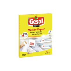 Gesal Protect Motten-Papier 12 Blätter Mottenabwehr