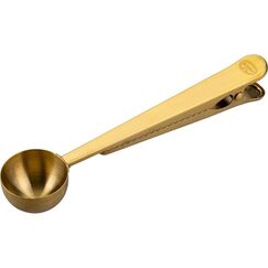 Dr. Oetker Holiday Joy Dosierlöffel/Clip Mattgold, 2in 1