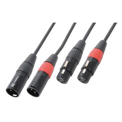 PD-Connex PD Connex CX60-6 Audiokabel 2x XLRm - 2x XLRf, 6m