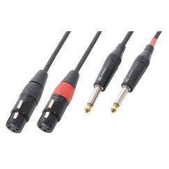 PD-Connex PD Connex CX62-1 Audiokabel 2x XLRf - 2x 6.3 Klinke, 1.5m