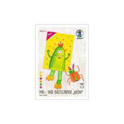 URSUS Mal- und Bastelpapier Neon A4 80 g/m2 9 Farben sortiert