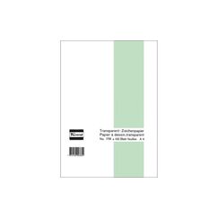 Favorit Transparent-Zeichenpapier-Block transparent, 65g, 210x297mm, 100 Blatt
