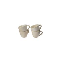 URBANARA Capela Becher Set 4 Stk. ø8x11cm Eierschal.Handgefertigt, Spülmaschinenfest